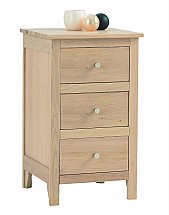 Vale Furnishers - Bedrooms - Cirrus Three Drawer Bedside Chest